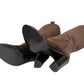 Gucci Brown Leather Suede Tall Knee Boots