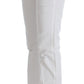 Costume National White Cotton Slim Fit Denim Bootcut Jeans