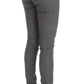 Costume National Gray Cotton Blend Slim Fit Jeans