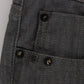 Costume National Gray Cotton Blend Slim Fit Jeans