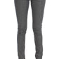 Costume National Gray Cotton Blend Slim Fit Jeans