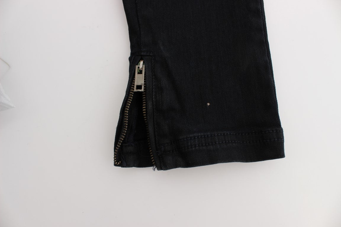 Costume National Black Cotton Slim Fit Denim Jeans