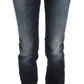 Costume National Blue Cotton Slim Fit Bootcut Jeans
