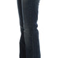 Costume National Blue Cotton Blend Bootcut Jeans