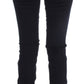 Costume National Blue Cotton Blend Slim Fit Jeans