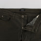Costume National Green Cotton Blend Slim Fit Jeans
