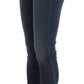 Costume National Blue Cotton Blend Slim Fit Jeans