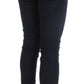 Costume National Blue Cotton Blend Slim Fit Jeans