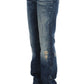 Costume National Blue Cotton Regular Fit Denim Jeans