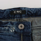Costume National Blue Cotton Regular Fit Denim Jeans