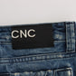 Costume National Blue Cotton Regular Fit Denim Jeans