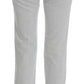 Costume National Gray Cotton Slim Fit Bootcut Jeans
