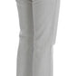 Costume National Gray Cotton Slim Fit Bootcut Jeans