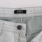 Costume National Gray Cotton Slim Fit Bootcut Jeans