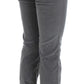 Costume National Gray Cotton Super Slim Corduroys Jeans