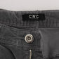 Costume National Gray Cotton Super Slim Corduroys Jeans