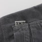 Costume National Gray Cotton Super Slim Corduroys Jeans