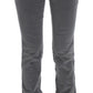 Costume National Gray Cotton Super Slim Corduroys Jeans