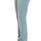 Costume National Blue Cotton Blend Super Slim Fit Jeans