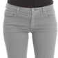 Ermanno Scervino Blue Cotton Blend Slim Fit Bootcut Jeans