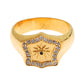 Nialaya Gold Plated 925 Sterling Silver Ring