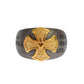 Nialaya Gold Crest 925 Sterling Silver Ring
