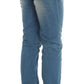 John Galliano Blue Wash Cotton Blend Slim Fit Jeans