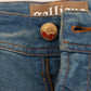 John Galliano Blue Wash Cotton Blend Slim Fit Jeans