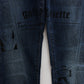 John Galliano Blue Wash Cotton Blend Slim Fit Bootcut Jeans