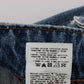 John Galliano Blue Wash Cotton Boyfriend Fit Cropped Jeans