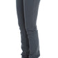 John Galliano Blue Cotton Blend Slim Fit High Waist Jeans