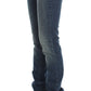 John Galliano Blue Wash Cotton Blend Slim Fit Jeans