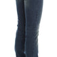 John Galliano Blue Wash Cotton Blend Slim Fit Jeans