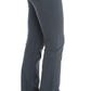 John Galliano Blue Cotton Blend Slim Fit Bootcut Jeans