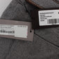 Ermanno Scervino Gray Cotton Slim Fit Casual Bootcut Pants