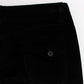 Ermanno Scervino Black Velvet Cotton Straight Legs Pants