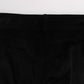 Ermanno Scervino Black Velvet Cotton Capri Bootcut Pants