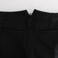 Ermanno Scervino Black Cotton Blend Capri Cropped Pants