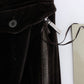 Ermanno Scervino Brown Cotton Velvet Zippers Slim Fit Pants