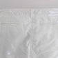Ermanno Scervino White Nylon Padded Slim Fit Cargo Pants