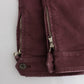 Ermanno Scervino Bordeaux Cotton Cropped Cargo Pants