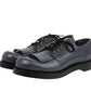 Gucci Gucci Men's Fringed Brogue Bluish Gray Leather Lace-up Shoes