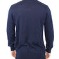 Ermanno Scervino Blue Wool Blend V-neck Pullover Sweater