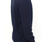 Ermanno Scervino Blue Wool Blend V-neck Pullover Sweater