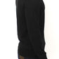 Ermanno Scervino Black Wool Blend V-neck Pullover Sweater