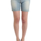 Ermanno Scervino Beachwear Blue Denim City Casual Dress Shorts