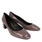 Bottega Veneta Bottega Veneta Women's Mauve Patent Leather Heel