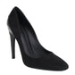 Bottega Veneta Bottega Veneta Women's Black Suede Leather Kid Luxe Heels