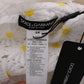 Dolce & Gabbana White Sunflower Ricamo Sheath Dress