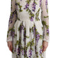 Dolce & Gabbana White Floral Embroidered Maxi Dress